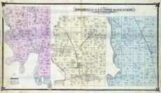 Townships 54, 55, and 56 North, Range 21 West, Mendon, Cunningham, Grand River, Chariton County 1876 Version 1